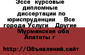 Эссе, курсовые, дипломные, диссертации по юриспруденции! - Все города Услуги » Другие   . Мурманская обл.,Апатиты г.